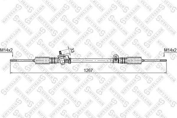 Купить STELLOX 0035013SX рейка рулевая мех-ская! 51762\ Ford Scorpio I 85-94