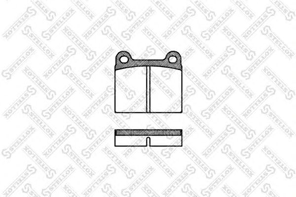 Купить STELLOX 017060SX 006 60=FDB2M=FDB2X !колодки дисковые з.\ MB W123 2.0-3.0D/TD 76-85