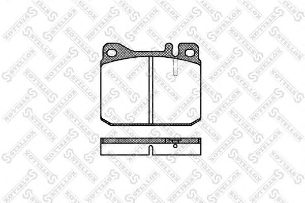 Купить STELLOX 021020SX 010 20=FDB143 !колодки дисковые п.\ MB W123 2.0-3.0D/TD 76-79