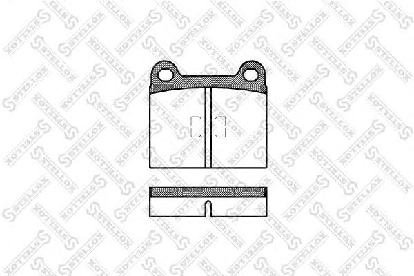 Купить STELLOX 028000SX 017 00=571221X !колодки дисковые п.\ VW Golf/Jetta 1.1-1.6D 74-83