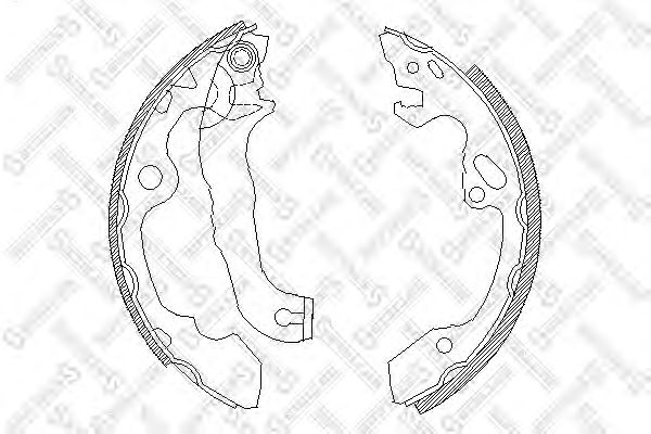 Купить STELLOX 051100SX 4040.00=919 !колодки барабанные\ Ford Focus 1.4-1.8TDCi 98>