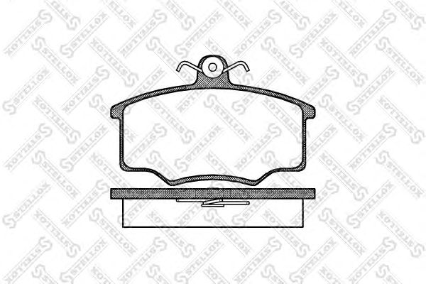 Купить STELLOX 057000SX 046 00=FDB175 !колодки дисковые п.\ Audi 80 1.6-2.0/1.6D 76-86, Volvo 340-360 82-91