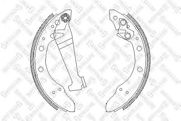 Купить STELLOX 057100SX колодки барабанные задние!\ Chery, Audi 80 89-94, VW Golf 91-97
