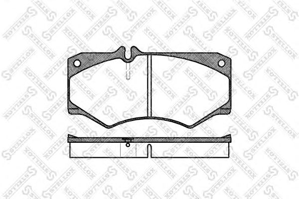 Купить STELLOX 058030SX колодки дисковые !перед. \MB 207D-510D 77-94