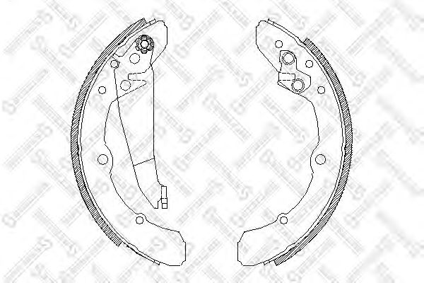 Купить STELLOX 059100SX 4048.00=343SBS=361213B !колодки барабанные\ Audi 100 1.8-2.5TD 82-90, VW Caddy 82-92