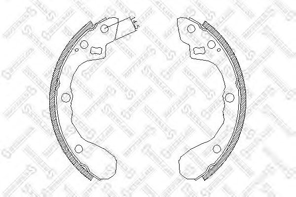 Купить STELLOX 071101SX 4060.01=653SBS !колодки барабанные\ Kia Sephia 93>/Shuma 1.5-1.8 97>