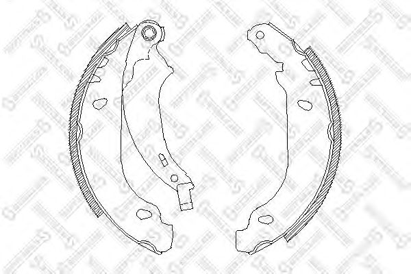 Купить STELLOX 087100SX колодки барабанные\ Peugeot 206 1.1i-1.9D 98 087100SX