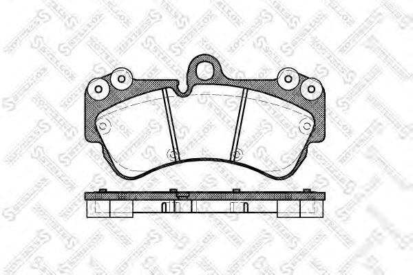 Купить STELLOX 1005000BSX колодки дисковые п.! с антискрип. пл.\ VW Touareg 3.2i/4.2i/2.5TDi/5.0TDi диск 17' 02>