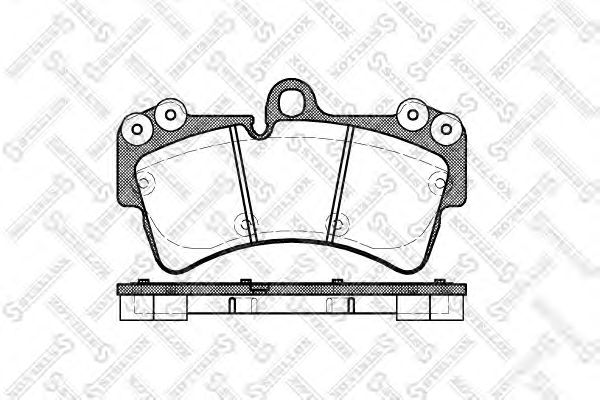 Купить STELLOX 1006000BSX колодки дисковые п.! \ VW Touareg 2.5TDi/3.2i V6/4.2i V8/5.0 V10 диск 18' 02>