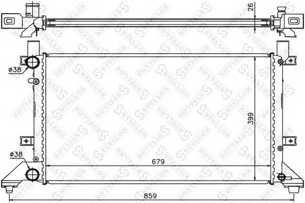 Купить STELLOX 1025007SX радиатор системы охлаждения!\ VW LT28 2.3-2.8TDi 96>
