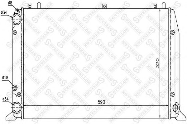 Купить STELLOX 1025016SX радиатор системы охлаждения!\ Audi 80 1.6-1.9TDi 86-96