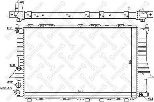 Купить STELLOX 1025018SX радиатор 1025018SX