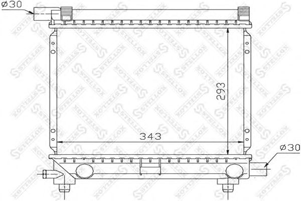 Купить STELLOX 1025057SX радиатор системы охлаждения!\ MB W124/W201 1.8-2.3 82-93