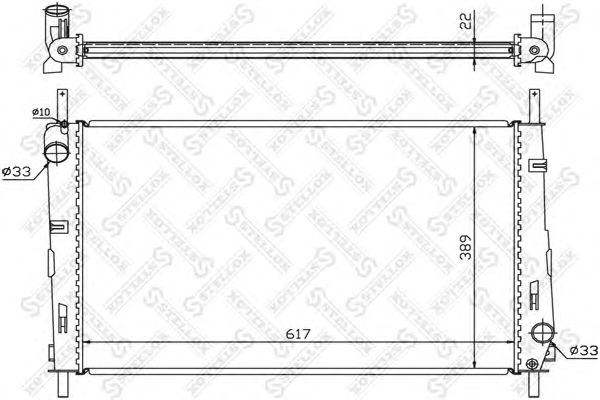 Купить STELLOX 1025066SX радиатор 1025066SX