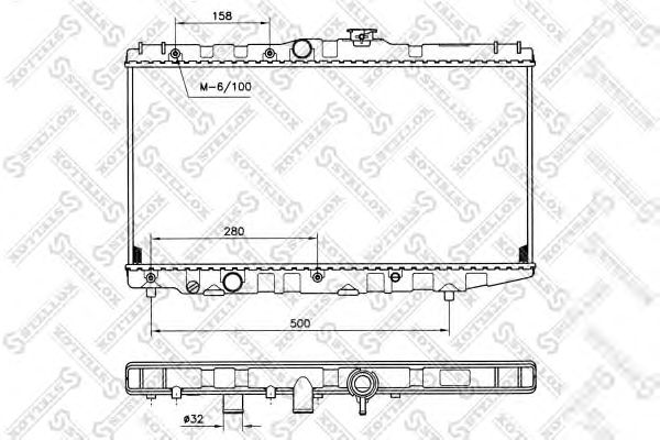 Купить STELLOX 1025110SX радиатор системы охлаждения!\ Toyota Corolla/Carina 1.6 87-92