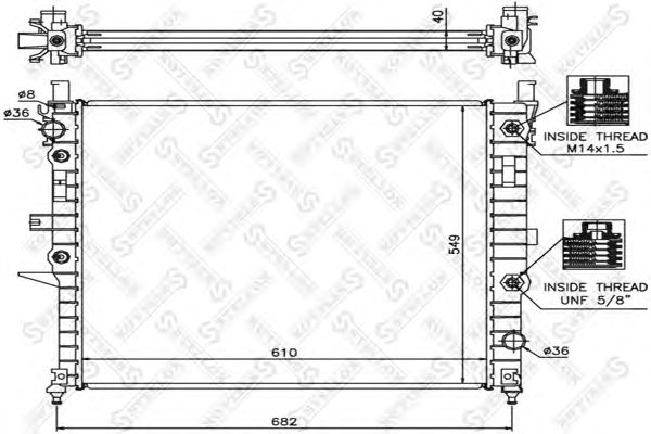 Купить STELLOX 1025138SX радиатор системы охлаждения!\ MB W163 2.3-5.4 98>