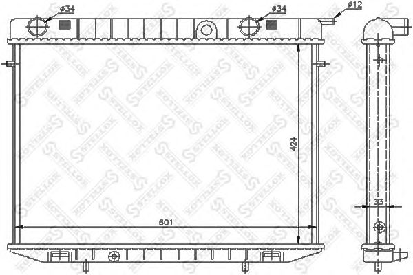 Купить STELLOX 1025141SX радиатор 1025141SX
