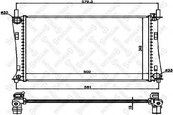 Купить STELLOX 1025157SX радиатор системы охлаждения!\ Ford Fiesta/Fusion 1.4/1.6 16V 02>