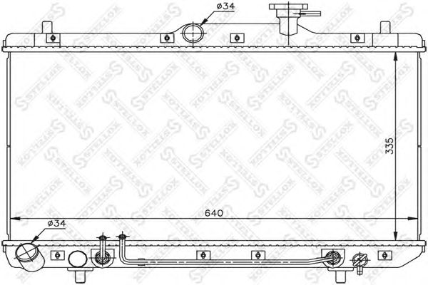 Купить STELLOX 1025162SX радиатор системы охлаждения! АКПП\ Hyundai Accent 1.3-1.6/1.5 DOHC 99>