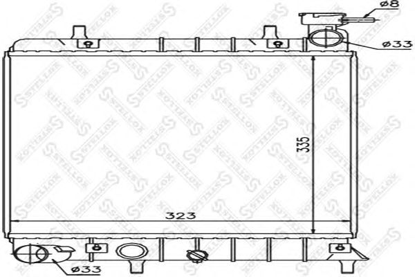 Купить STELLOX 1025168SX радиатор системы охлаждения! МКПП\ Hyundai Accent 1.3/1.5/1.6 00>