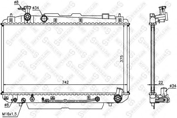 Купить STELLOX 1025185SX радиатор 1025185SX