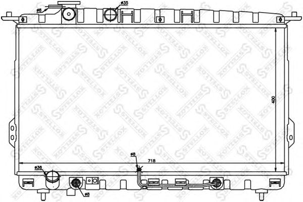 Купить STELLOX 1025187SX радиатор системы охлаждения! АКПП\ Hyundai Sonata III/IV 2.0/2.4/2.5 98>