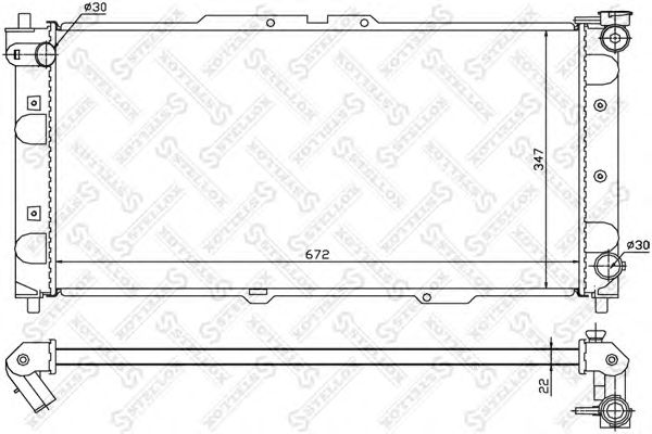 Купить STELLOX 1025216SX радиатор системы охлаждения! без AC\ Mazda 323 1.5i/1.8i 16V 94-98