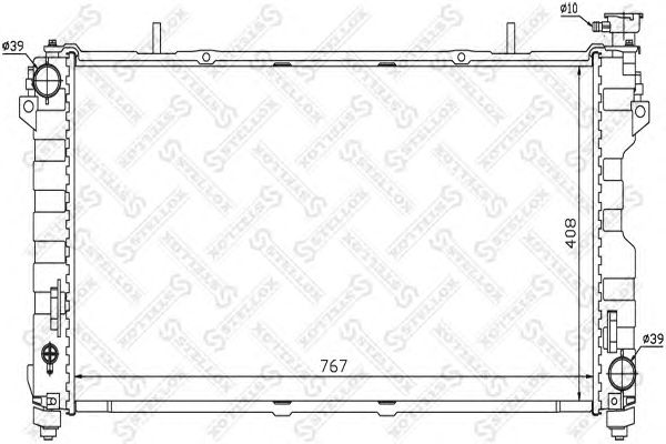 Купить STELLOX 1025284SX радиатор системы охлаждения!\ Chrysler Town&Country/Voyager 3.3/3.8 00>