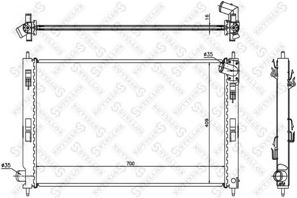 Купить STELLOX 10-25349-SX Радиатор системы охлаждения