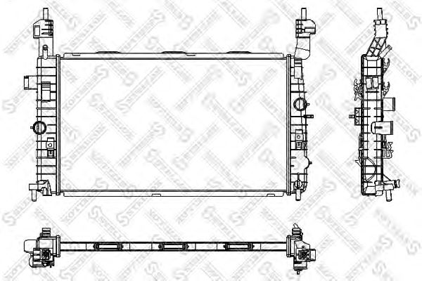 Купить STELLOX 1025350sx 10-25350-SX_РАДИАТОР СИСТЕМЫ ОХЛАЖДЕНИЯ!26ММ OPEL MERIVA 1.4/1.6/1.8 03> Stellox 1025350sx