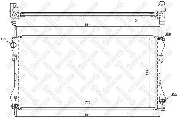 Купить STELLOX 1025375SX радиатор 1025375SX