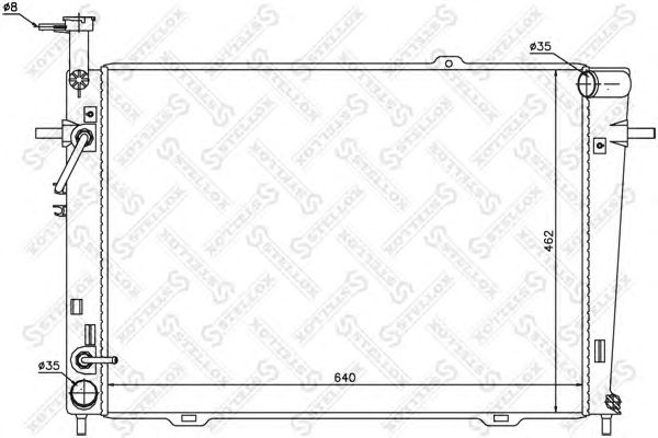 Купить STELLOX 1025417SX радиатор системы охлаждения!\ Hyundai Tucson, Kia Sportage 2.0/2.7 04