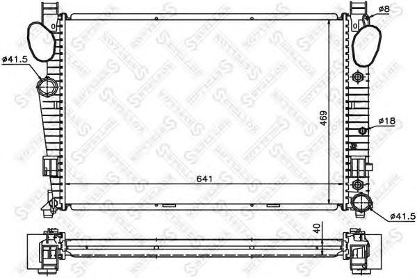 Купить STELLOX 1025426SX радиатор системы охлаждения!\ MB W220 4.3/5.0/5.5 99-06