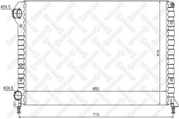 Купить STELLOX 1025477SX радиатор системы охлаждения!\ Fiat Doblo 1.2-1.6/1.9D 01>