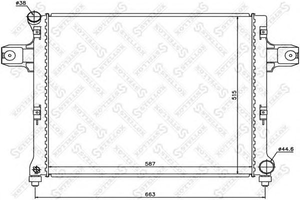 Купить STELLOX 1025634SX радиатор системы охлаждения! \Jeep Grand Cherokee 3.7-6.0i 05-10