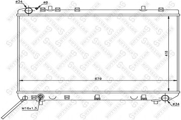 Купить STELLOX 1025689SX Радиатор охлаждения 1025689SX