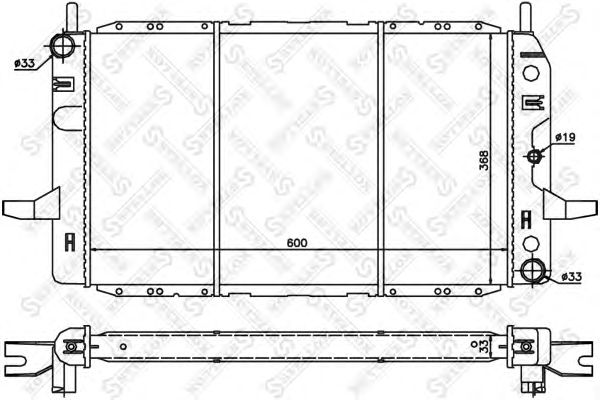 Купить STELLOX 1025819SX радиатор системы охлаждения!\ Ford Sierra 2.0i 87-93