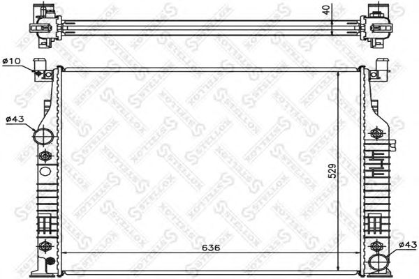 Купить STELLOX 1025877SX радиатор системы охлаждения!\ MB W164/W251/X164 3.5-5.0/2.8CDi/3.2CDi/63AMG 05>