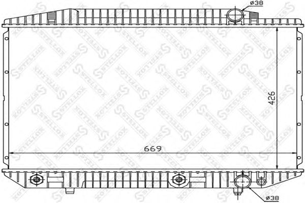 Купить STELLOX 1025911SX радиатор системы охлаждения!\ MB W126 3.8-5.6 85-91