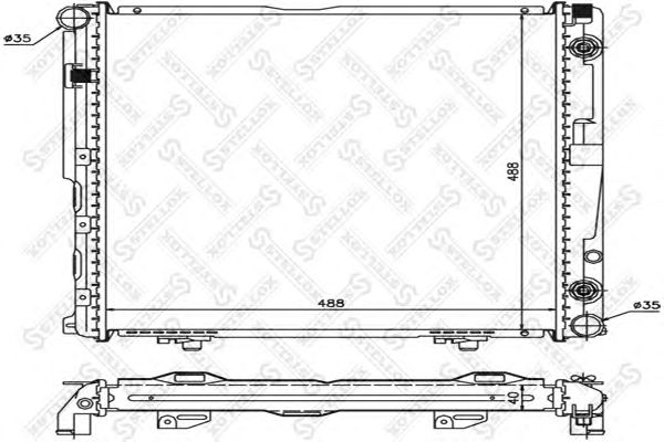 Купить STELLOX 1025918SX радиатор системы охлаждения! с AC\ MB W124 2.0/2.3 84-92