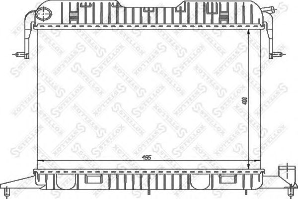 Купить STELLOX 1026006SX радиатор системы охлаждения! АКПП\ Opel Omega 1.8/2.0 86-93