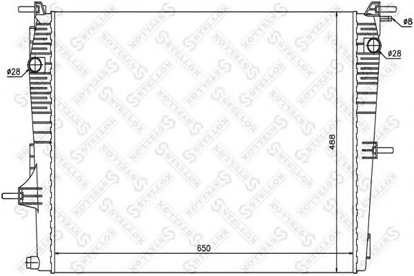 Купить STELLOX 1026160SX радиатор системы охлаждения!\ Renault Megane/ Scenic 1.6i 16V 08>