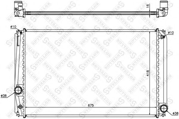 Купить STELLOX 1026325SX радиатор охлаждения!\ Toyota Rav IV 2.0VVTi 06>