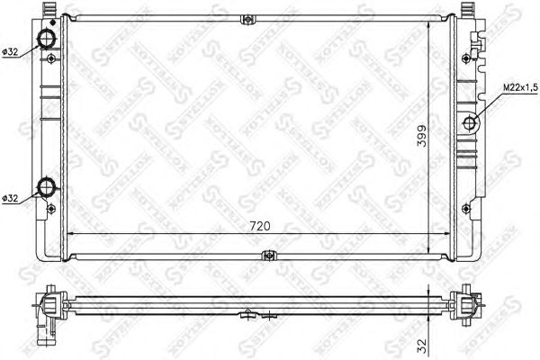 Купить STELLOX 1026422SX радиатор системы охлаждения!\ VW T4 2.0i-2.5TDi Long Hood 96>