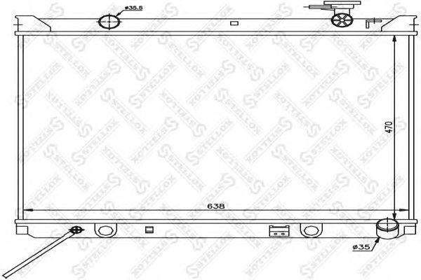 Купить STELLOX 1026504SX Радиатор охлаждения 1026504SX