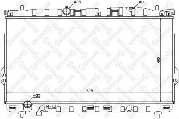 Купить STELLOX 1026537SX радиатор системы охлаждения! МКПП\ Hyundai Trajet 2.0i 16V 99-06/2.0CRDi 01-06