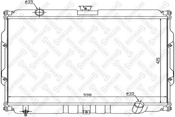 Купить STELLOX 1026541SX радиатор системы охлаждения! МКПП\ Hyundai Galloper 2.5TDiC 97-03
