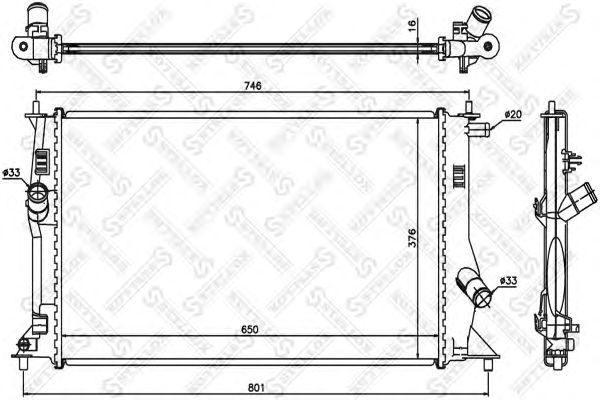 Купить STELLOX 1026698SX Радиатор охлаждения 1026698SX
