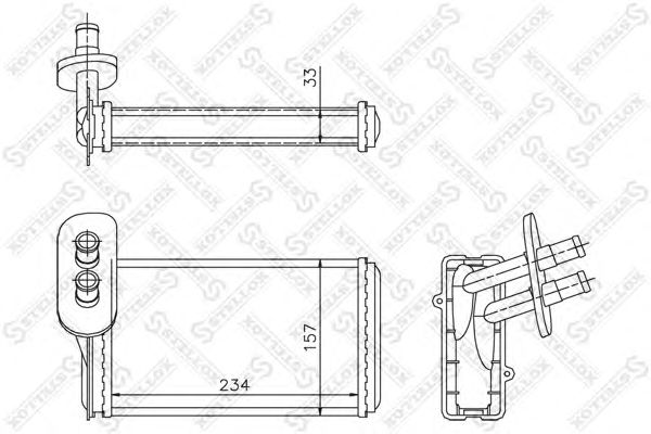 Купить STELLOX 1035019SX радиатор печки!\ Chery Amulet, Audi A3, VW Golf 96>