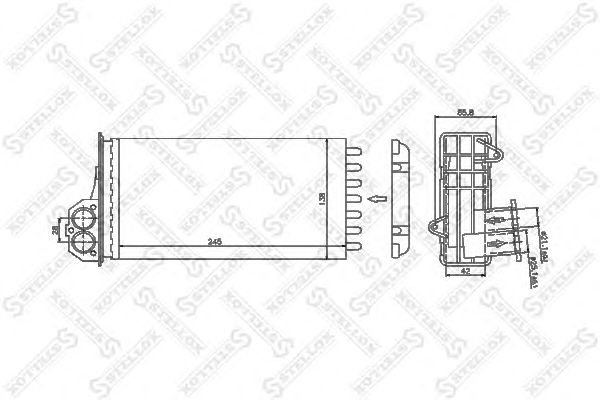 Купить STELLOX 1035047SX Радиаторы печки™STELLOX